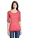 Calvin Klein Women's Striped Roll-Sleeve Sweater