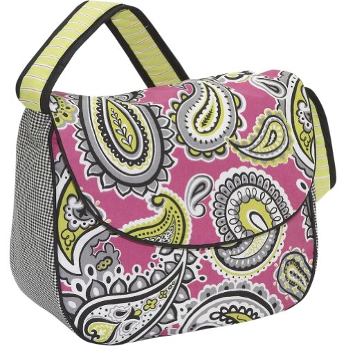 Hoohobbers Pink Whimsey Messenger Diaper Bag