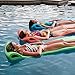 TRC Recreation Serenity 1.5” Thick Vinyl Coated Foam Swimming Pool Float Mat Adult Lounger with Built-In Roll Pillow, Tropical Teal