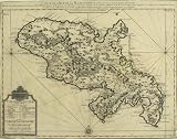 Antique Map of West Indies: Martinique, 1732