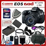 Canon EOS 60D SLR Digital Camera Kit with Canon EF-S 18-135mm f/3.5-5.6 IS Lens + SSE Pro Pack: Includes – 64GB SDHC Class 10 Memory Card, Card Reader, 3 Piece Filter Kit, Carrying Case, Wireless Remote, Flash, Replacement LP-E6 Battery, Tulip Lens Hood, Travel Charger and more… Review