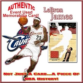 LeBron James Event Used Memorabilia Card
