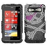 Skull Diamante Protector Cover for HTC Trophy