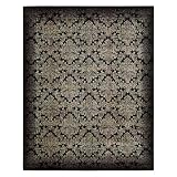 Nourison Chambord Area Rug - Black/Red Size - 2 x 5.9 ft.