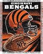 Cincinnati Bengals Spiral Series Jacquard Throw Blanket - NFL Football Fan Shop Team Merchandise