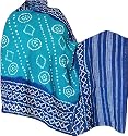 Shawls and Scarves in Tie Dye Print in Wool Fabric 80 x 35 inches (tdswl348)