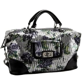 Buy Betsey Johnson Glitzy Floral Satchel by Betsey Johnson