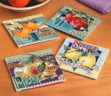 Set of 4 Needlepoint Fruit Coasters Kit