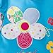 VIKITA Girls Cotton Flower Long Sleeve Casual Dress F5061BLUE 5-6 Years