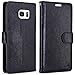 Galaxy S7 Case, LK Galaxy S7 Wallet Case, Luxury PU Leather Case Flip Cover with Card Slots & Stand For Samsung Galaxy S7, BLACK