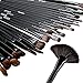 ACEVIVI Professional 24 pcs Original Wooden Handle Handmade Cosmetic Makeup Brushes Facial Brush Kit Set with Leather Case