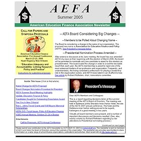 American Education Finance Association Membership by 