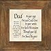 Dad Scripture Jeremiah 17:7 Words of Encouragement and Appreciation Framed Gift with Built in Easel for Fathers Day or Birthday
