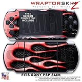 Metal Flames Red WraptorSkinz Skin and Screen Protector Kit fits Sony PSP S ....