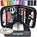 Best Sewing Kit Bundle with Scissors, Thimble, Thread, Needles, Tape Measure, Carrying Case and Accessories
