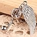 Vktech 3D Feathers Wing Pendant Woman Belly Button Ring Jewelry Silver