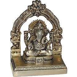God Ganesha Brass Sitting Statue Sculpture