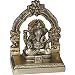 Ganesha Statue Sculpture Metal Brass for Luck & Well Being