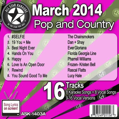 THE CHAINSMOKERS - All Star Karaoke March 2014 Pop And Country Hits A (Ask-1403a) - Zortam Music
