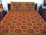 3P INDIAN ELEPHANT COTTON BEDDING BEDSPREAD TAPESTRY