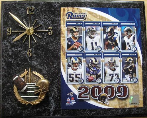 St. Louis Rams Picture Plaque Clock