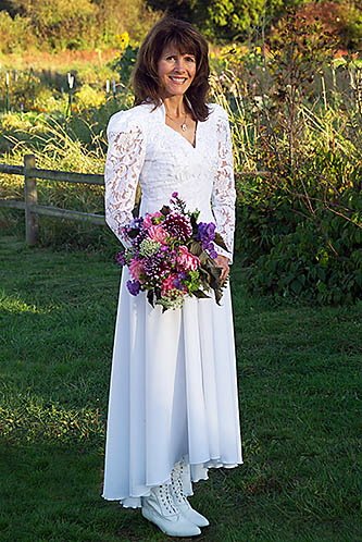 Lace Princess Neckline Wedding Dress