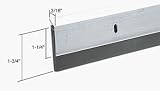 36 Clear Aluminum and Rubber Door Sweeps