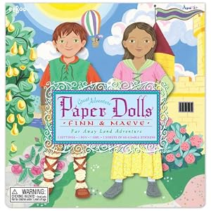 eeBoo Finn and Maeve Great Adventure Paper Doll Set