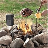 Grill Rotisserie - Battery Powered, Self Spinning Rotisserie for Grills and Campfires