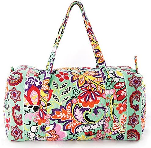 Quilted Large Duffle Overnighter Bag (Green)