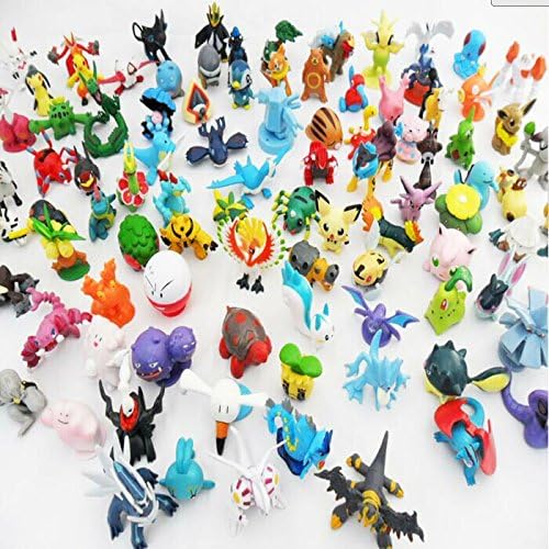 Lots 24 Pcs Pokemon Pikachu Monster Mini Plastic Figures Randomly Small Size
