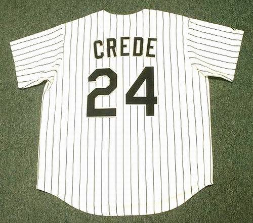 JOE CREDE Chicago White Sox Majestic 2006 Home Baseball Jersey, LARGE