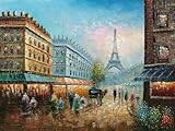 IMAGE OF Art Reproduction Oil Painting - A Morning in Paris - Extra Large 30