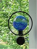 Solar Glow in the Dark Glass Gazing Globe Hanging Sphere