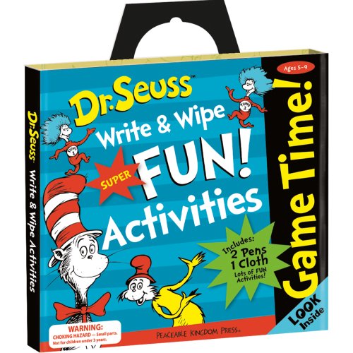 AP6 - Dr. Seuss Game Time! Write & Wipe Activity Tote