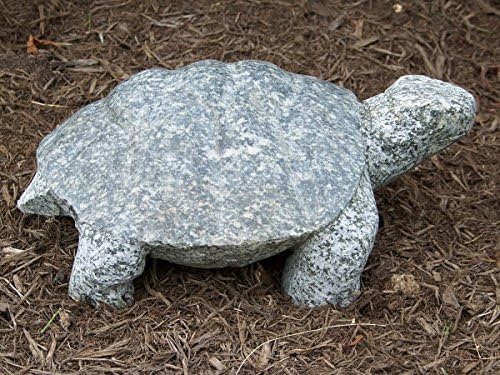 Asian Hand Carved Granite Galapagos Tortoise 12-inch Turtle - A Great Gift Idea!