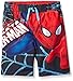 Marvel Boys Spiderman Multi Color Swim Trunk, Red/Blue, 6/7