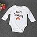 Baby My First Thanksgiving Bodysuit and Pants Outfit with Hat