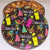 Gourmet Food : Scott's Cakes Garlic Pretzel Nuggets in a Celebrate Tin