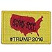Donald Trump 2016 Campaign Patch Yellow and Red By ADISID
