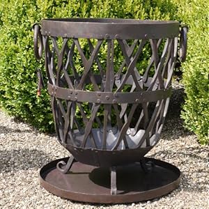 Feuerkorb Feuerschale Schmiedeeisen Metall Landhaus hochwertig Colmore