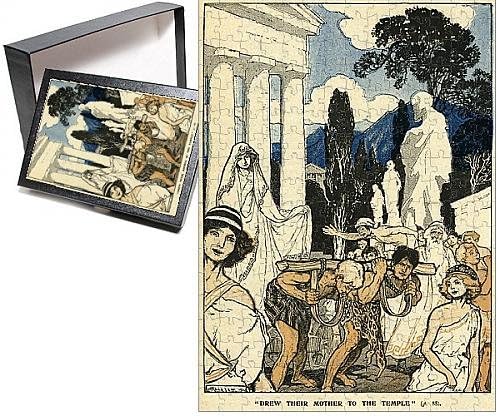 Photo Jigsaw Puzzle of Cleobis and Bito drawing their mother to the Temple