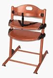 Junior Highchair - Mahogany with Euro Plaid Pad, by Kettler