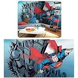 RoomMates JL1065M Superman Full Size Prepasted Wall Mural, 9'x15'