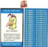 Local Critter Big Chicken Card for 1985 Wabbit Wampage Adventure Board Game