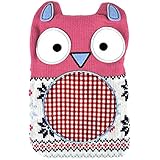 NPW Hot Buddies Patchwork Owl Hot Water Bottle w/ Removable Knit Sweater 750ml