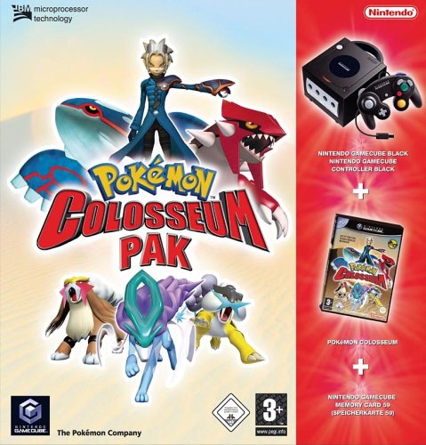 GameCube - Konsole, black inkl. Pokémon Colosseum + Memorykarte 59 GameCube - Konsole, black inkl. Pokémon Colosseum + Memorykarte 59