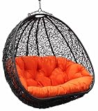 Estella - Dual Sitting Outdoor Wicker Swing Chair/ Porch Hanging Chair - DL024BK