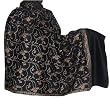 Indian Shawls Stole with Embroidery on Wool from Kashmir 80 x 40 inches (ebs316)