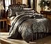 16 PC. BROWN / BLUE MEGA SUPER BED IN A BAG SET, Queen